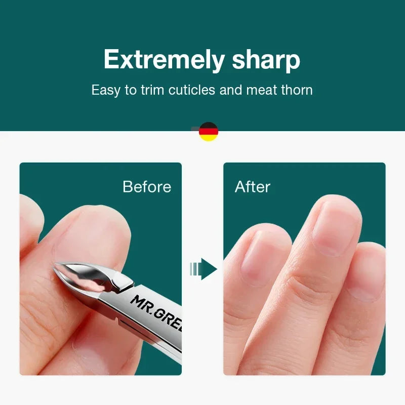 Nail Cuticle Nipper Manicure Scissors Stainless Steel Tweezer Clipper Qme