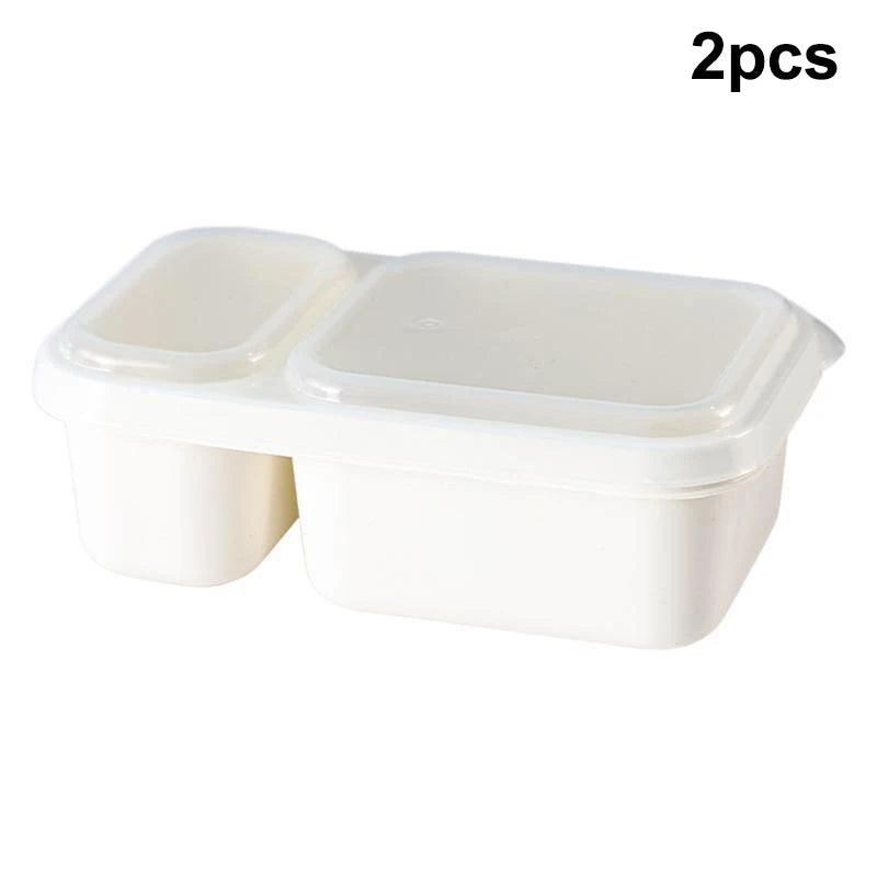 Large Capacity Fresh-keeping Box Kitchen Food Sealed Storage Qme 2pcs
