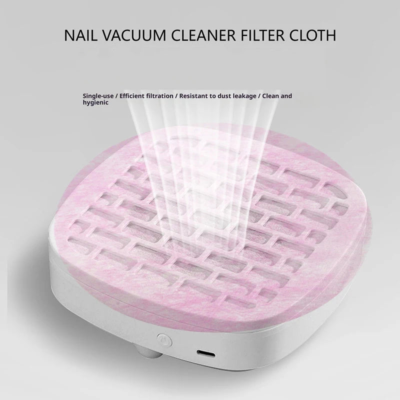 100 200 Sheets Non Woven Fabric Nail Vacuum Cleaner Filter Paper Qme