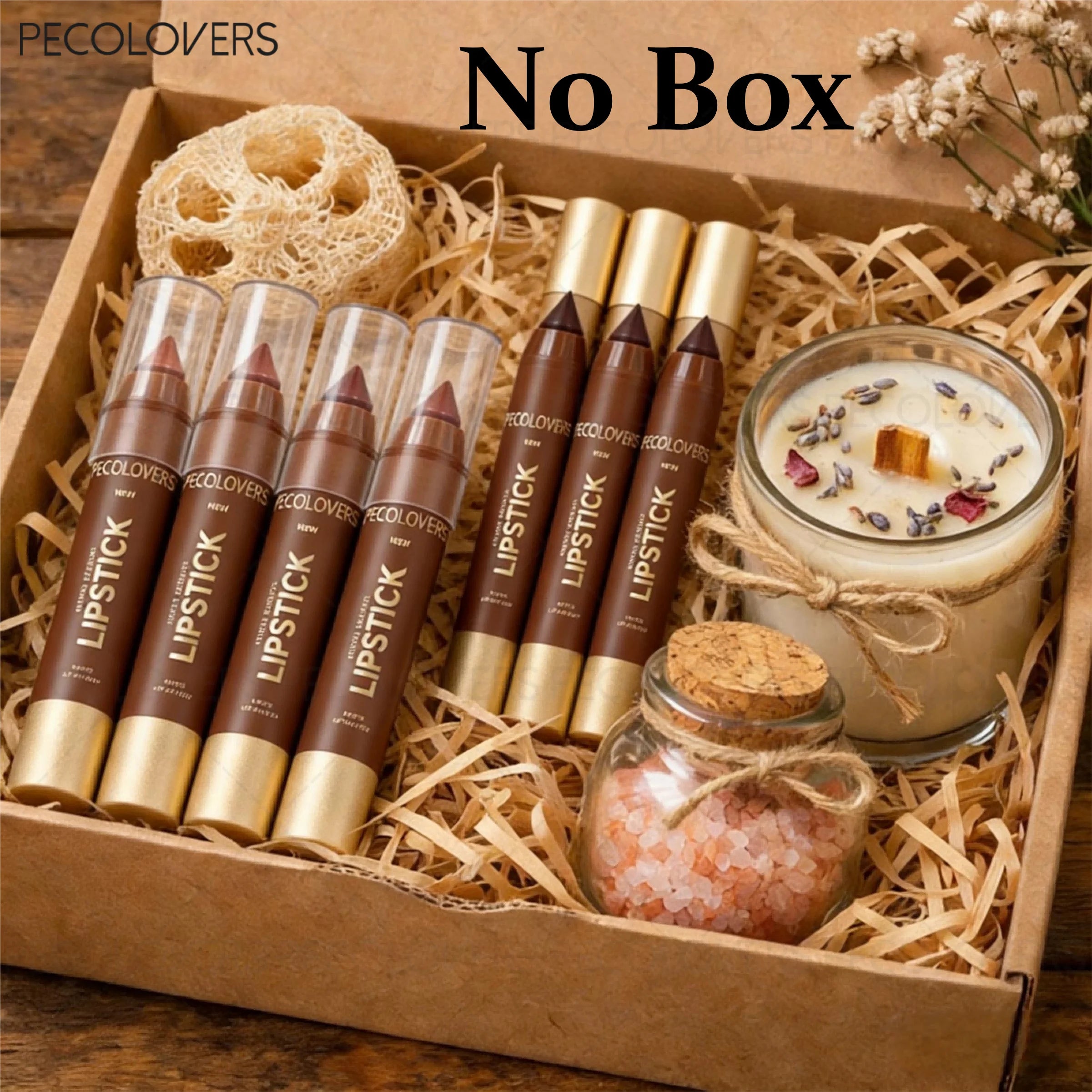 Natural Finish Lipstick Pencil Can Be Used As Lip Liner Brown Qme
