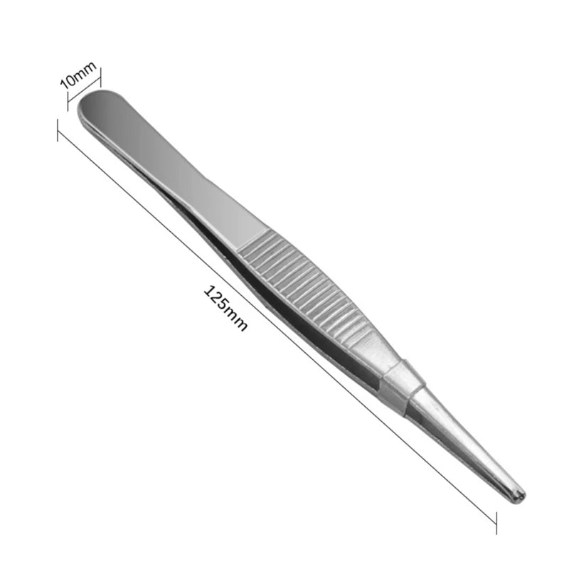 Professional Straight Tweezers Surgical Tissue Thumb Forceps Qme