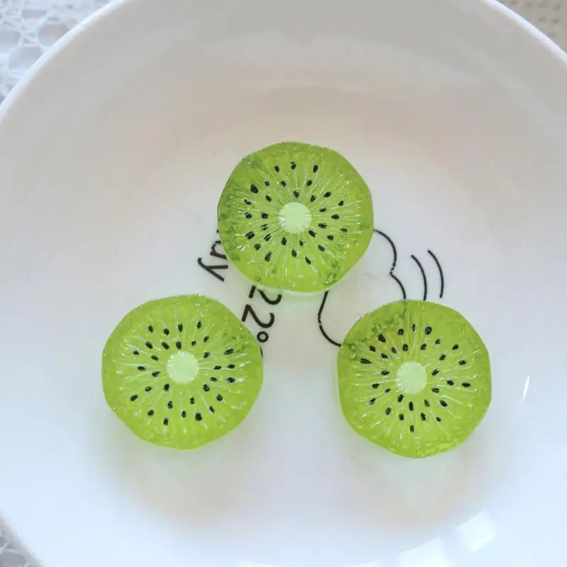 10PCS Mini Adorable Watermelon Flat Back Cabochons Kawaii Fruit Pieces for DIY Scrapbook Gift Wrapping Decor Qme StyleD