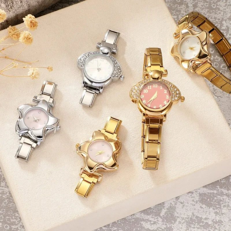 1PC Fashion Stainless Steel Ocean Series Seashell Starfish Watch Bracelet Bangle for Friend Birthday Men's Women's DIY Jewelrys Qme