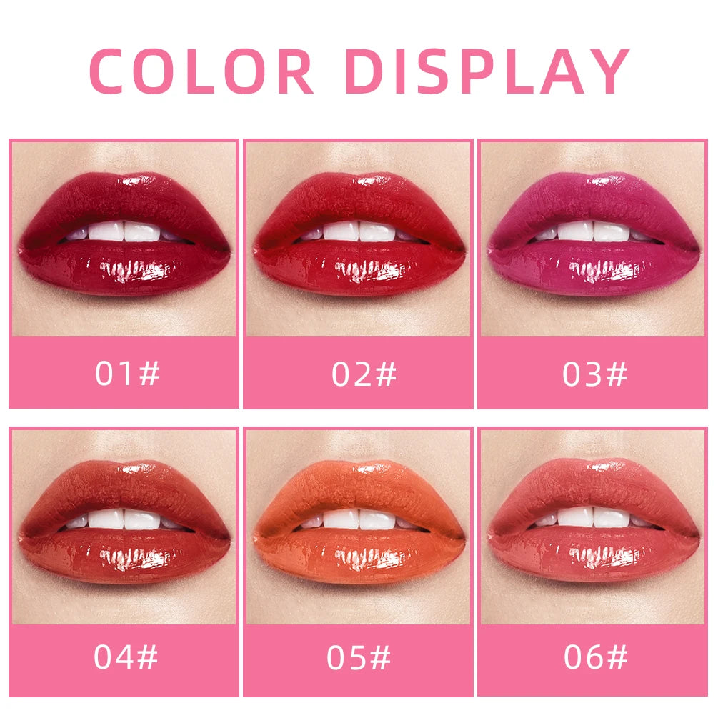 QIBEST Moisturizing Lip Glaze Lasting Dual-use Natural Effect Lips Eyes Cheek Lip Gloss Tint For Beauty Women Lip Stain Makeup Qme