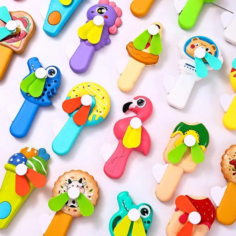 Portable Hand Pressure Fan Toys Kids Adult Birthday Random Mini Qme