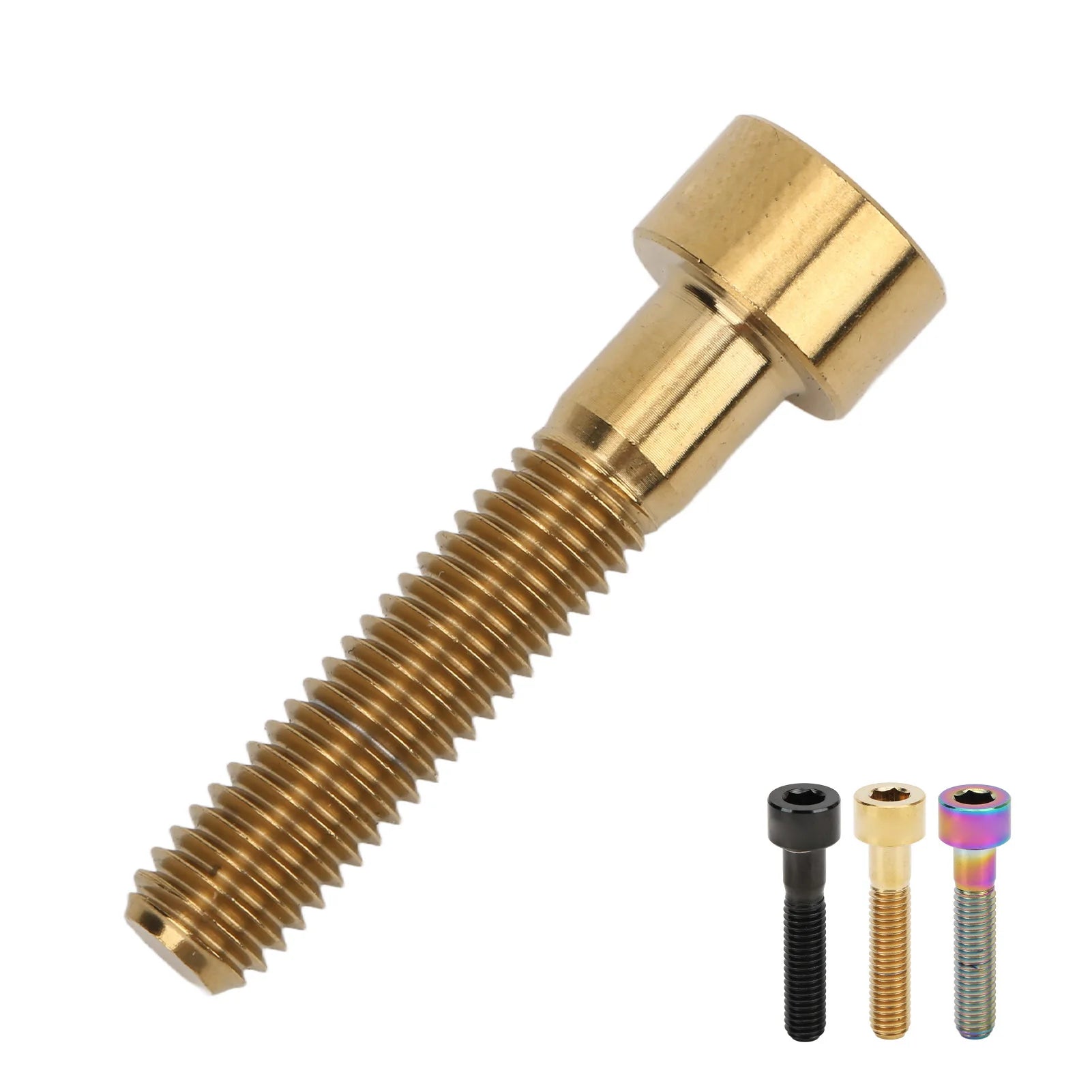 RISK Headset Stem Top Fixing Bolt M6x30mm Column Head Bike Stem Bolt Screw Titanium Alloy for Bike Repair Stem Top Bolt Qme
