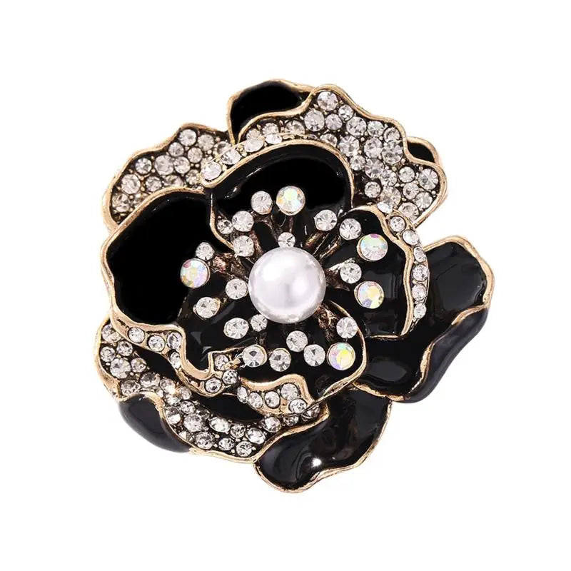 Flower Insert Brooch Metal Branch Pins For Brooches Fashion DIY Clothing Corsage With Insert Flowers Wearable Women Brooch Pins Qme style 6