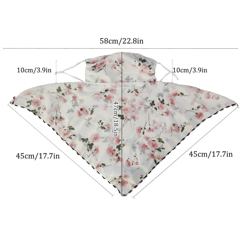Women Mask Scarf Sun Protection Outdoor Riding Dustproof Cycling Qme