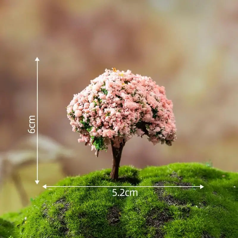 Mini Artificial Flower Trees With Vivid Colors And Realistic Look Perfect For Fairy Garden Micro Landscape DIY Decor Qme F