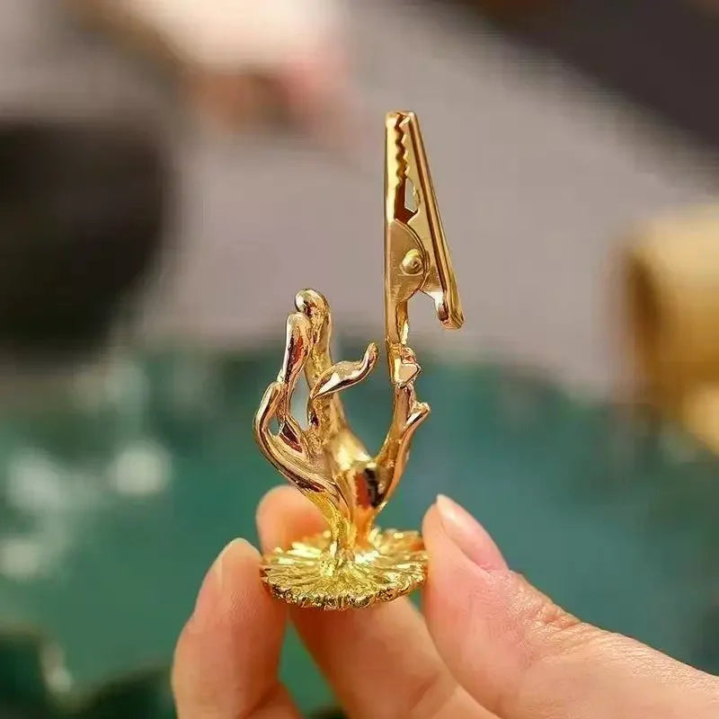 1/4PCS Incense Stick Holder Mini Lotus Fragrance Clip - Incense Burner Cones Censer Teahouse Sandalwood Coil Home Decor Qme