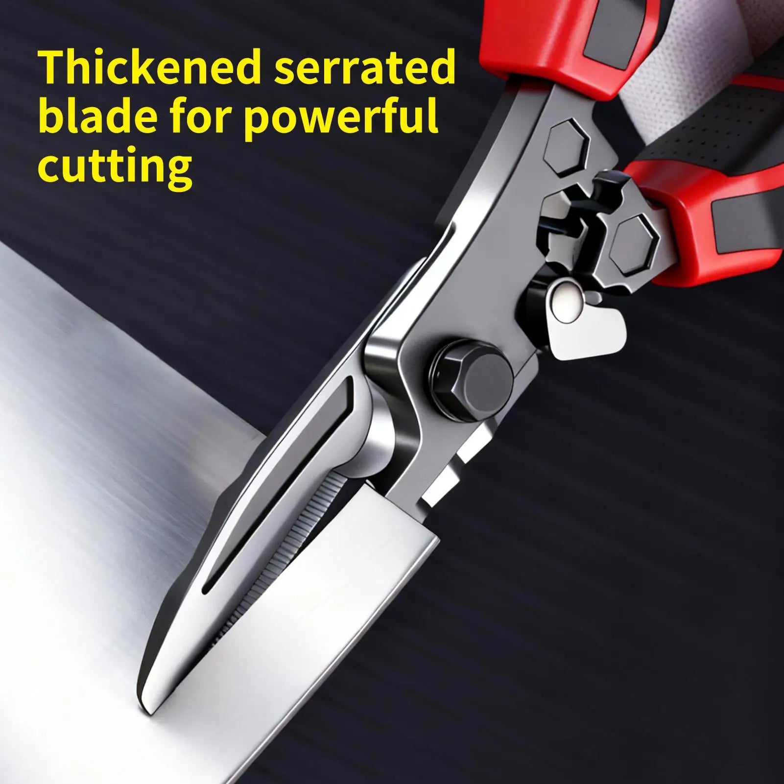 Metal Shears Aviation Cutter Steel Snip For Metal Sheet Tin Stainless Steel Aluminum Copper Wire Industrial Construction Qme China Mainland