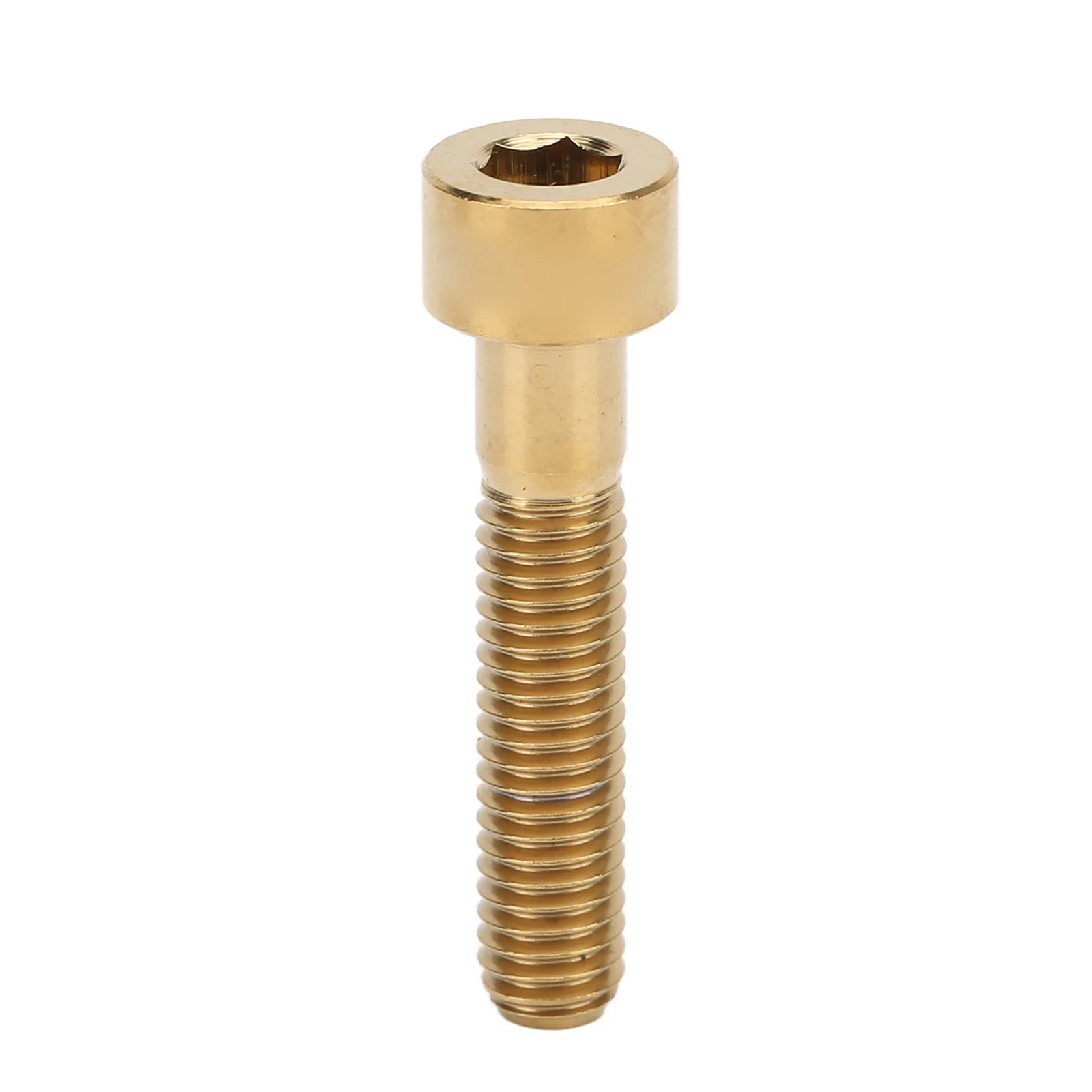 RISK Headset Stem Top Fixing Bolt M6x30mm Column Head Bike Stem Bolt Screw Titanium Alloy for Bike Repair Stem Top Bolt Qme Gold