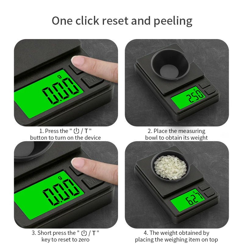 100 Mini Digital Scale Precision Electronic Pocket Jewelry Weight Qme