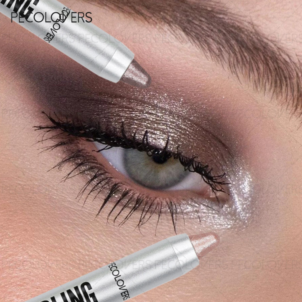 Colored Dual-ended Shimmer Eyeshadow Stick Light Purple Champagne Qme