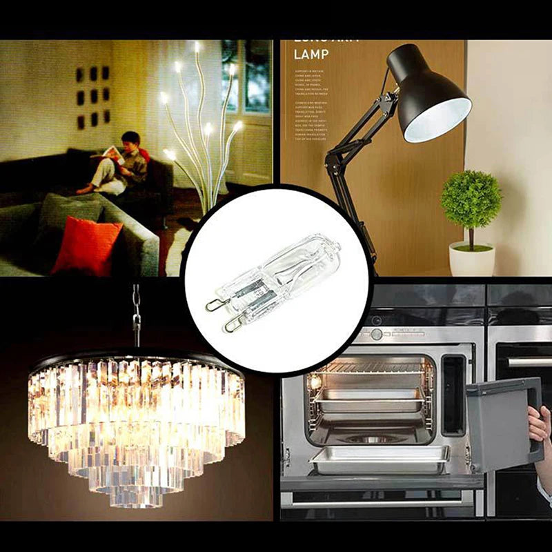 40W G9 Oven Light Temperature Resistant Halogen Bulb Lamp Qme