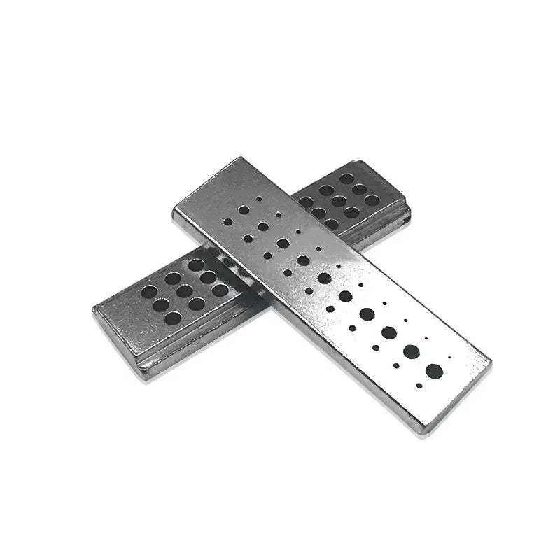 30 Holes Drilling Stakes Base,Assort Size Hole Aluminum Alloy Drill Holder Watch and Jewelry Drill Tool for Watchmakers Qme
