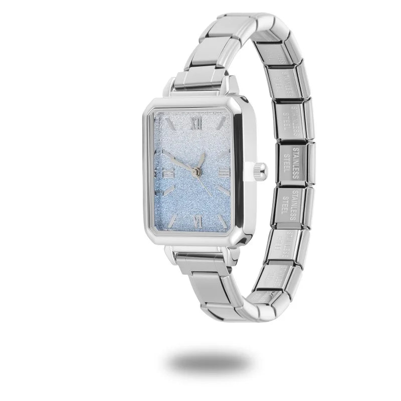 New2026 Y2K Funny Crab Square Shape Stainless Steel Watch DIY Charm