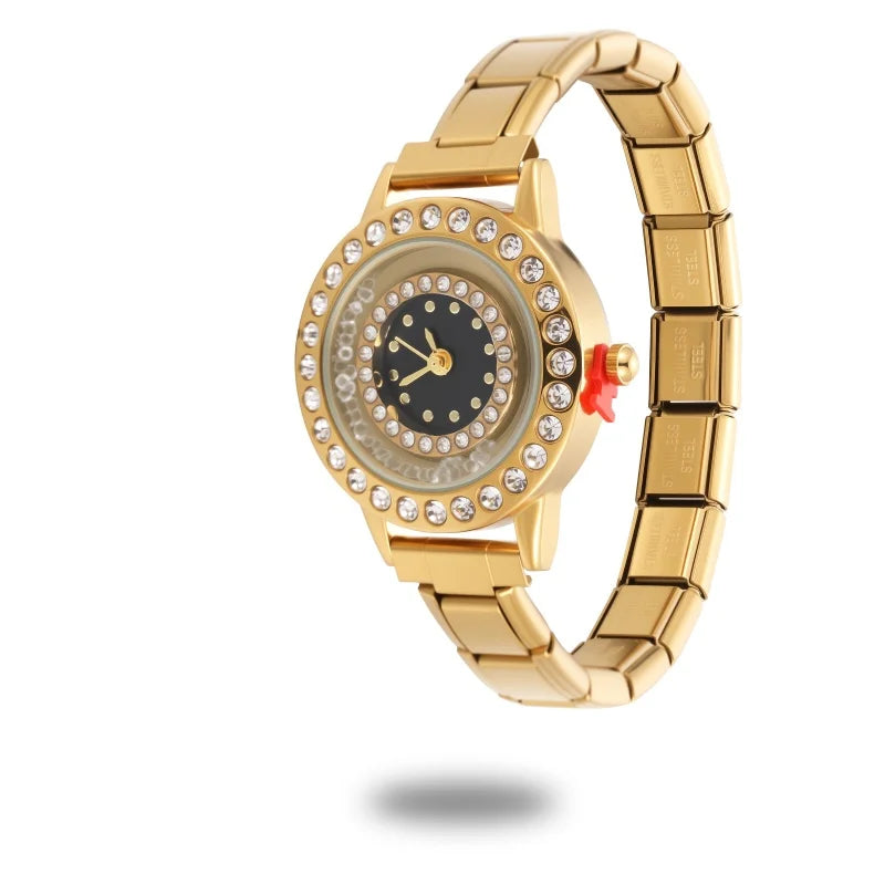 Wholesale Stainless Steel Watch Head Bracelet DIY Italian Charm Women