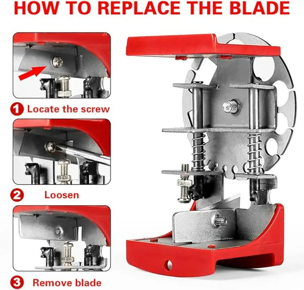 Handheld Copper Wire Stripper Manual Adjustable Portable Cutting Wire Quick Wire Stripping Tool for Scrap Recycling Electrician Qme