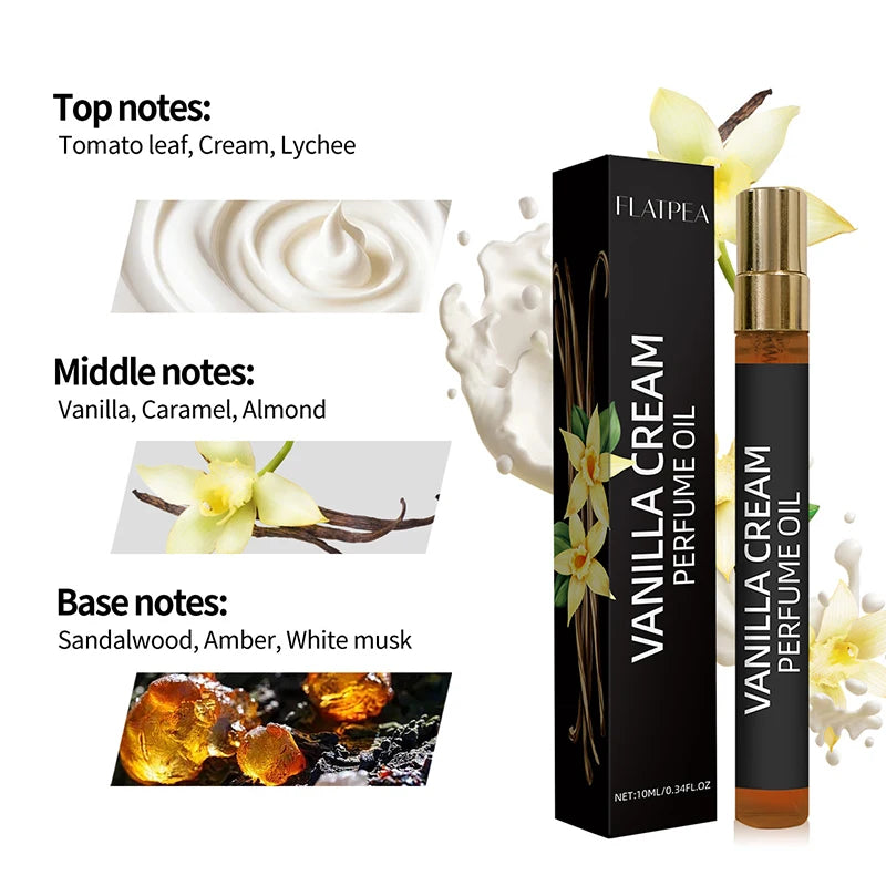 Vanilla Cream Gourmet Perfume Alcohol-free Sandalwood Musk Lasting Qme