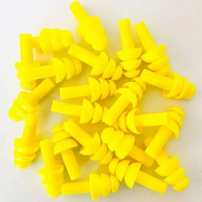 100 Pairs Silicone Ear Plugs Sound Insulation Ear Protector Anti Noise Snore Comfortable Sleeping Earplugs for Noise Reduction Qme