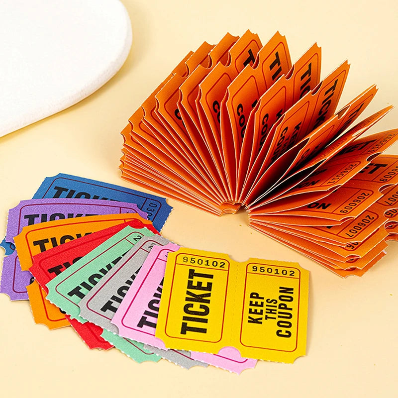 Event Essentials 100 Raffle Tickets Classroom Lottery Drink Fests Qme