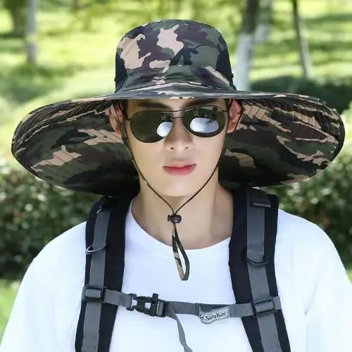 Big Head 60-65cm Circumference Large Number Hat Man Summer Outdoor Sun Hat Outdoor Fisherman Fishing Cap Cap Mountaineering Qme HL circumference60-65cm