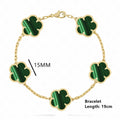 High-Quality Copper Plated 18k Gold Five-Leaf Clover Necklace Fashion Simple For Woman Girl Necklace Birthday Party Jewelry Gift Qme 10 45cm