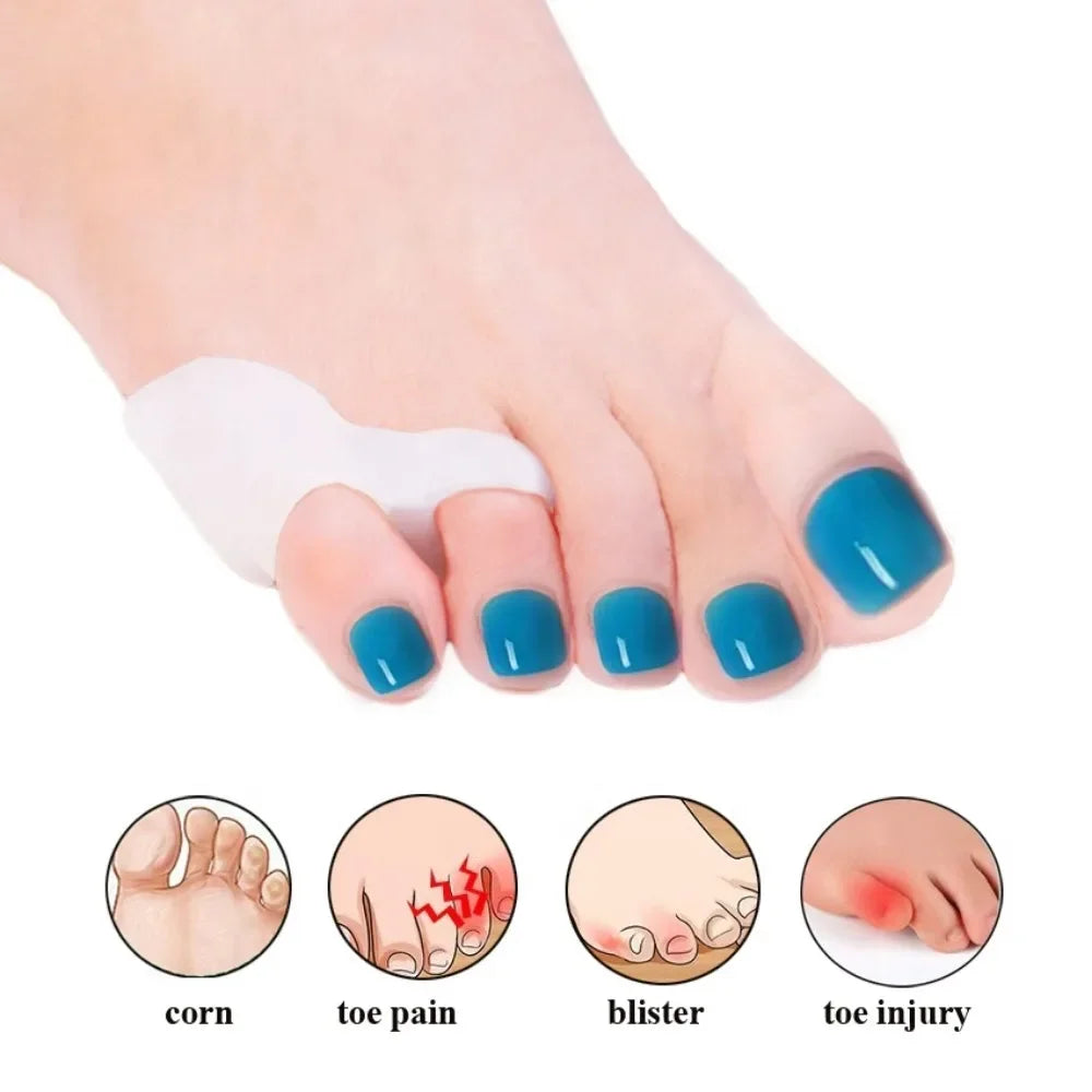 Soft Little Toe Buffer Cushion Covers Flexible Anti-friction Foot Qme