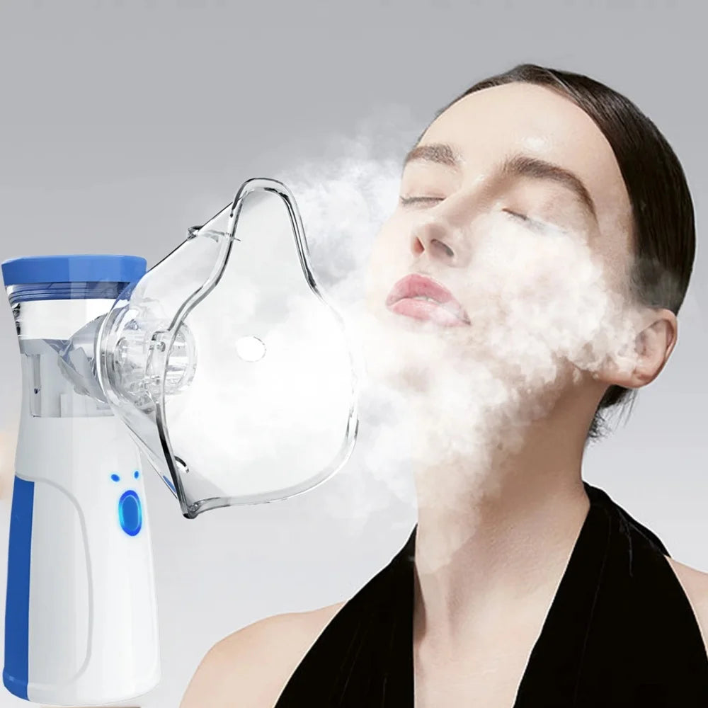 Facial Steamer Nano Ion Mist Facial Sprayer Portable Facial Steamer Nebulizer Beauty Humidifier Handheld Eyes Face Rehydration Qme