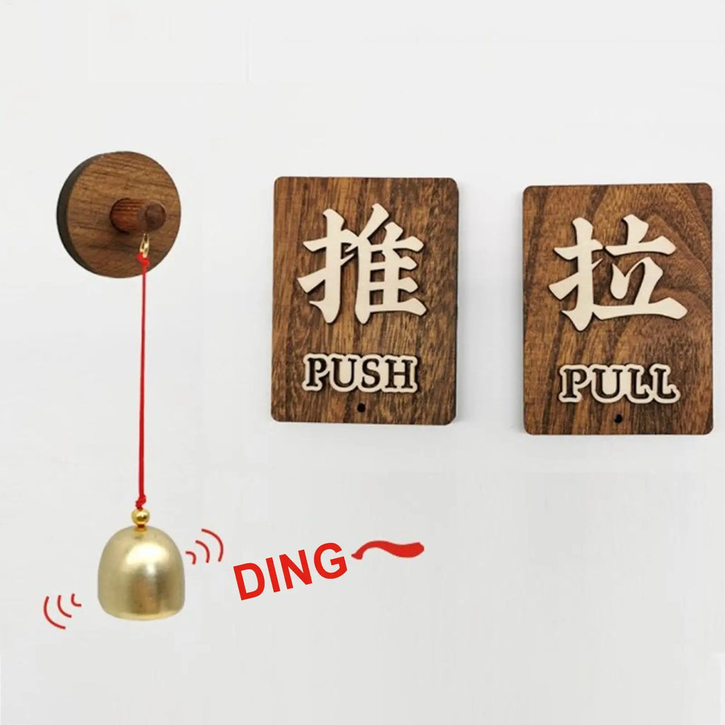 Shopkeepers Bell Decorative Fridge Doorbell Self Adhesive Unique Vintage Bell For Door Opening Backyard Restaurant Fridge Qme