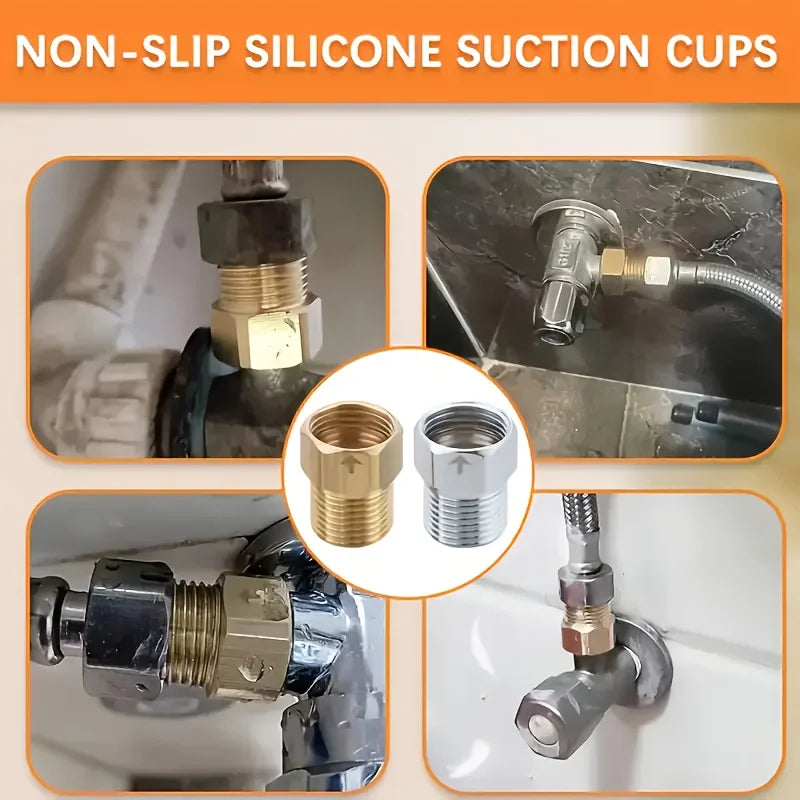 Yellow copper check valve G1/2 internal thread to G1/2 external thread anti backflow one-way toilet plug - suitable for bathroom Qme