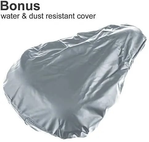 Large Bike Seat Cushion (11x 7 in) with Water&Dust Resistant CoverWide Gel Soft Pad Most Comfortable Bicycle Saddle Cover Qme