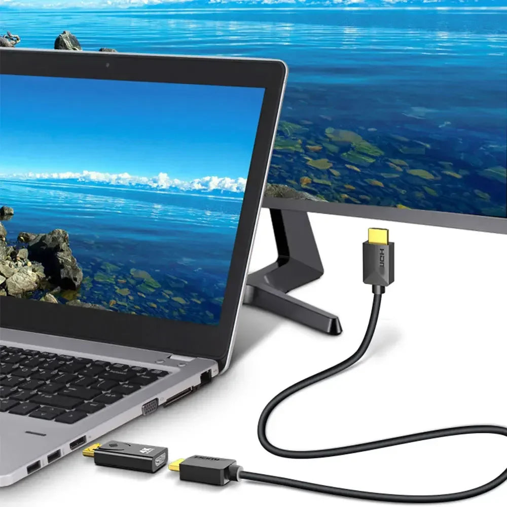 10pcs Display Port DP to HDMI-Compatible HDTV Adapter Video Audio PC Laptop 4K DP DisplayPort to HDMI-Compatible Adapter Qme