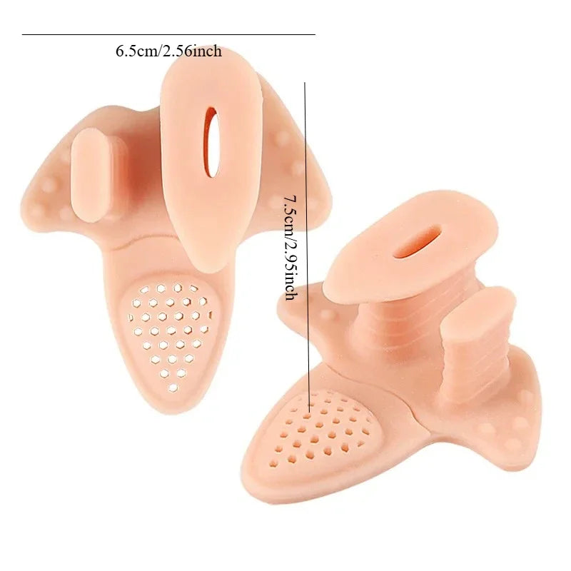 Soft Massage Forefoot Pads Holes Thickened Sole Toe Separators Daily Qme