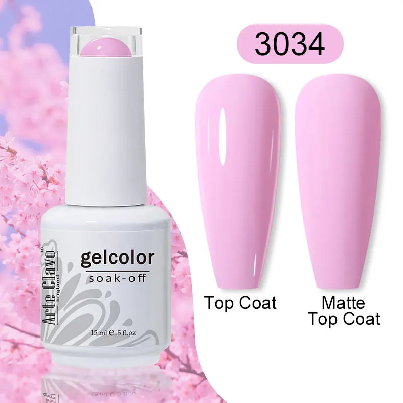 Arte Clavo Gel Nail Polish Spring 140 Colors Summer Decoration Semi Qme 3034