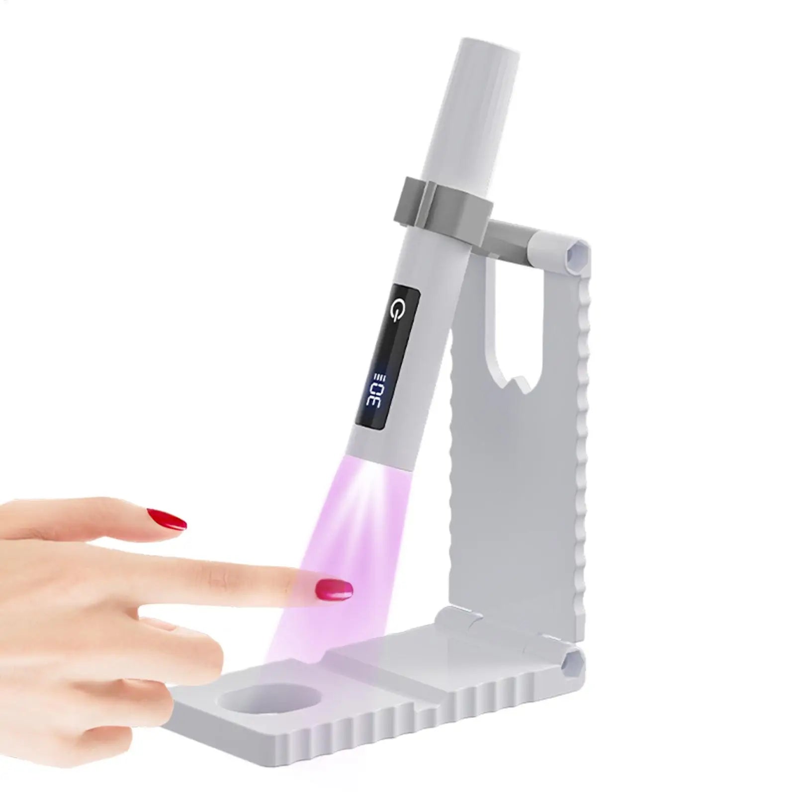 Mini UV Light Supports Nails Lamp Timing Display Nail Handheld Family Qme