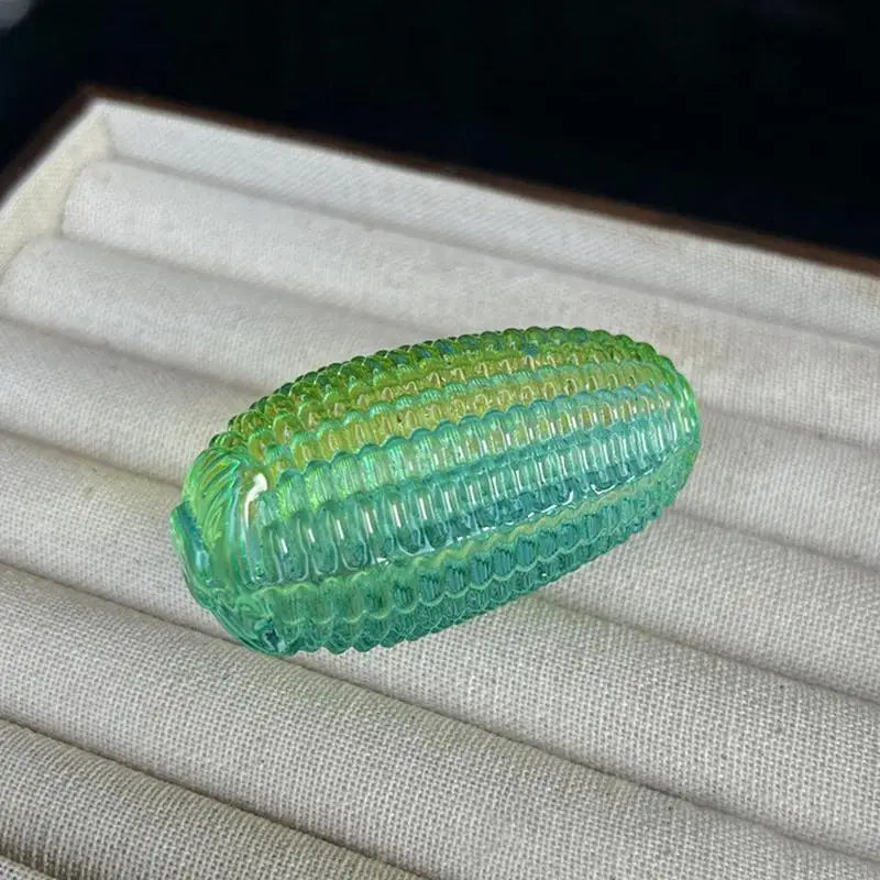 Desktop Decoration Photography Prop Good Luck Crystal Corn Ornament Qme A1