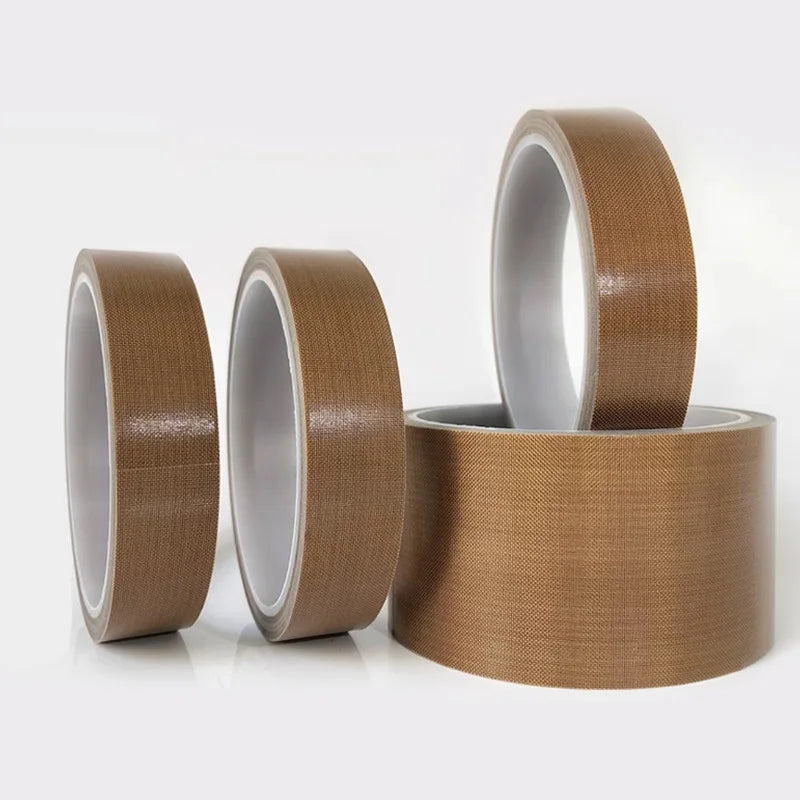 Tape Adhesive Cloth Width 10~50mm Thickness 0.13mm 0.18mm Insulated Vacuum High Temperature Resistant Sealing PTFE Tapes Qme