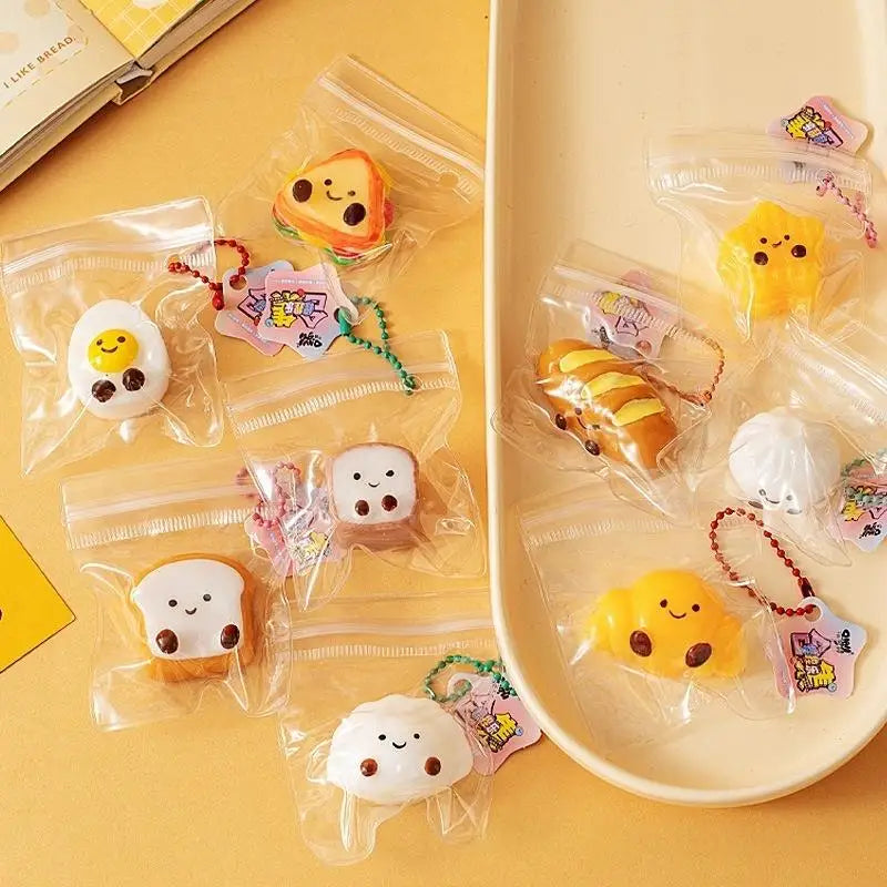 Bread Dumping Food Stress Relief Squeeze Toys Mini Mochi Sensory Qme