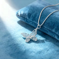 Fashion kpop 925 Sterling Silver Butterfly Necklace 18/20/22/24/28/30 inch Snake Chain For Women Wedding Engagement Jewelry Qme Silver 75cm 30inch