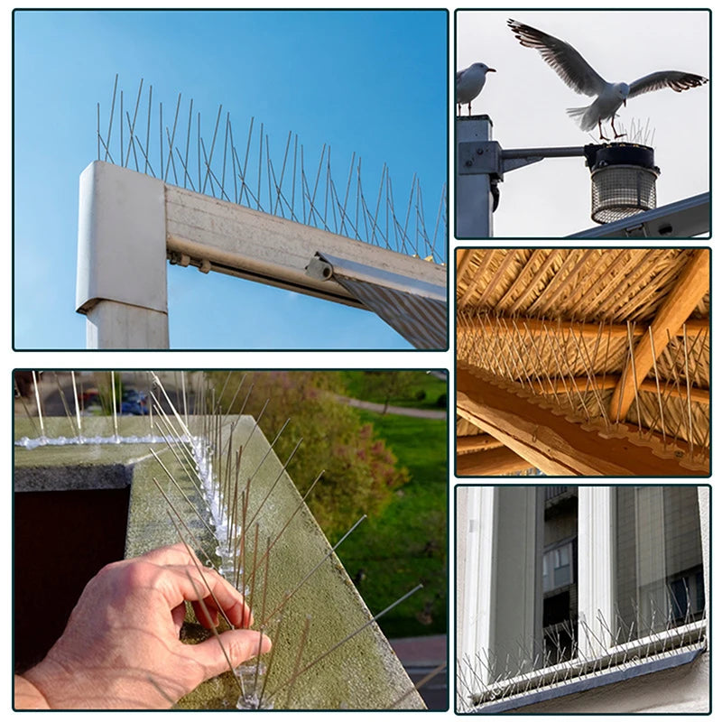 Balcony Anti-bird Repellent Thorn Nail Pest Control Stainless Steel Qme