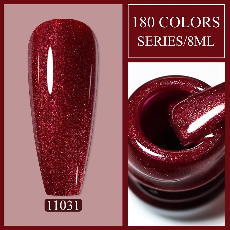 Arte Clavo Glitter UV Gel Nail Polish Sequin Series Colorful Soak Off