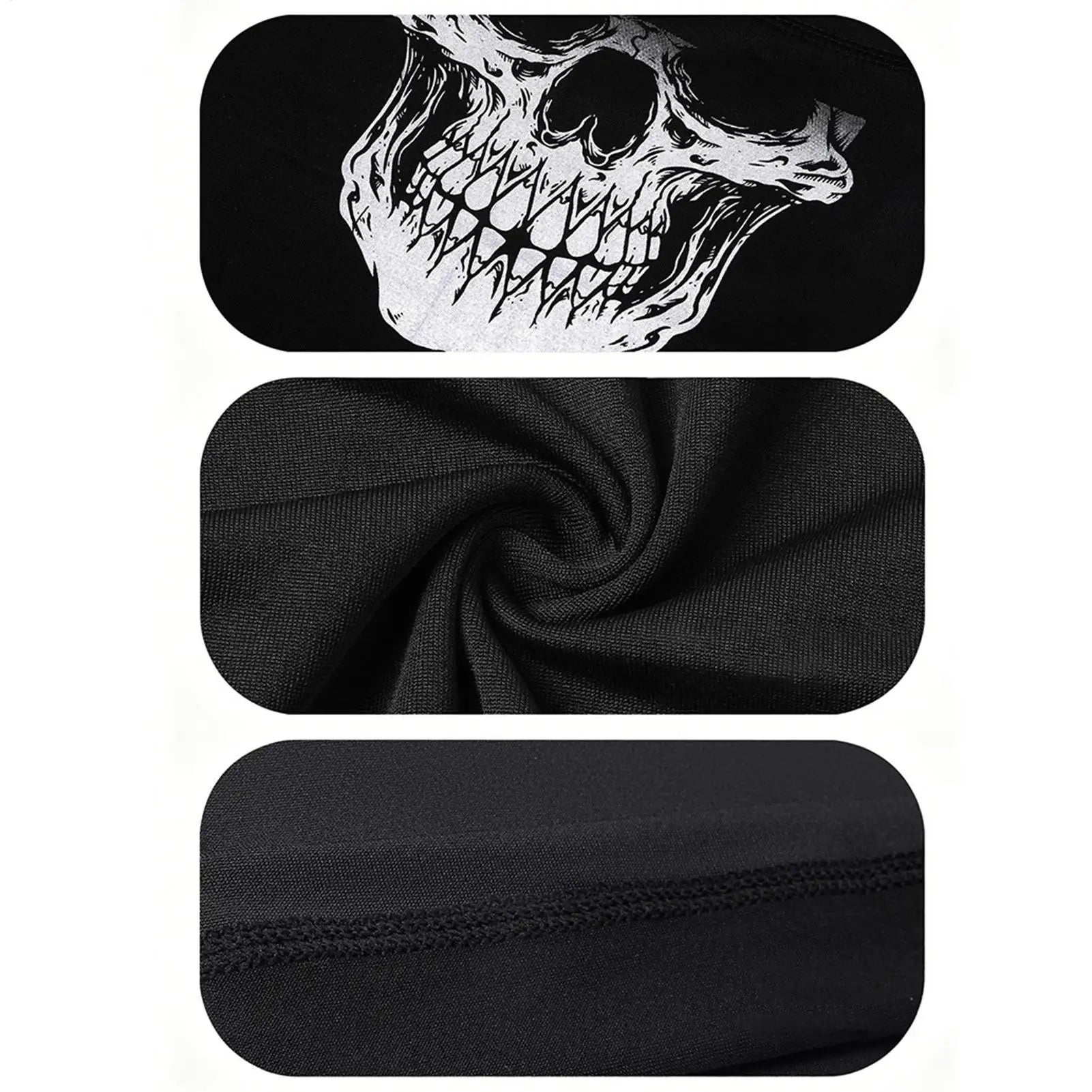 1pcs Face Cover Skull pattern Breathable Head Scarf Outdoor Sports Face Bandana for Men Women Cyclists Bikers Riders Runners Qme