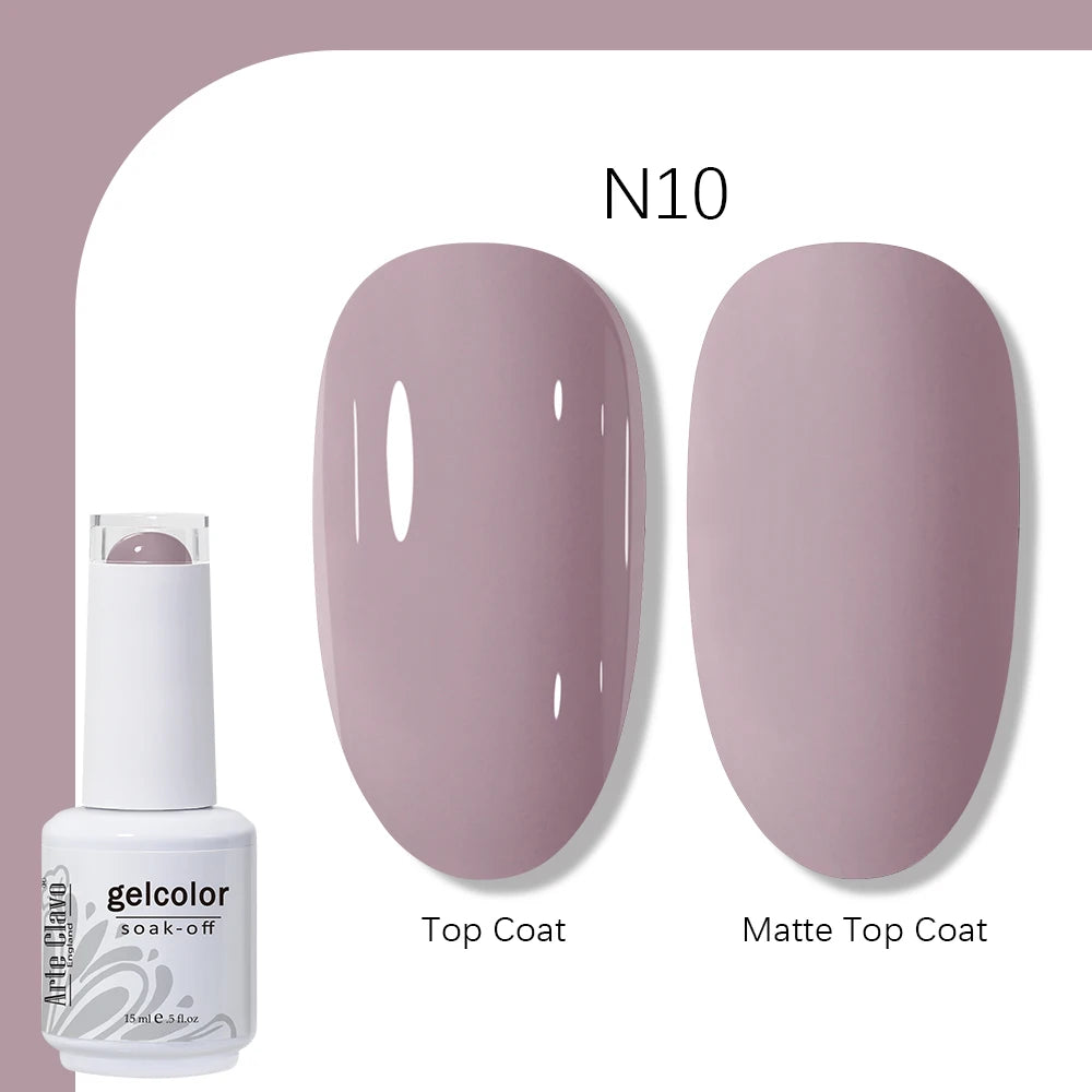 Arte Clavo 131 Colors Gel Polish Nail Varnish Paint Semi Permanent Qme