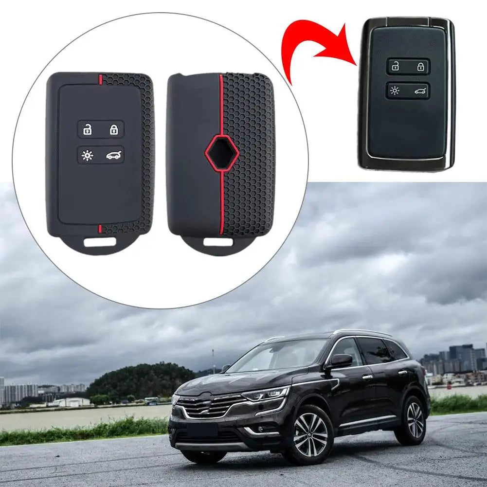 Auto Key Bag Silicone Case Cover Renault Austral Captur Arkana Koleos Qme