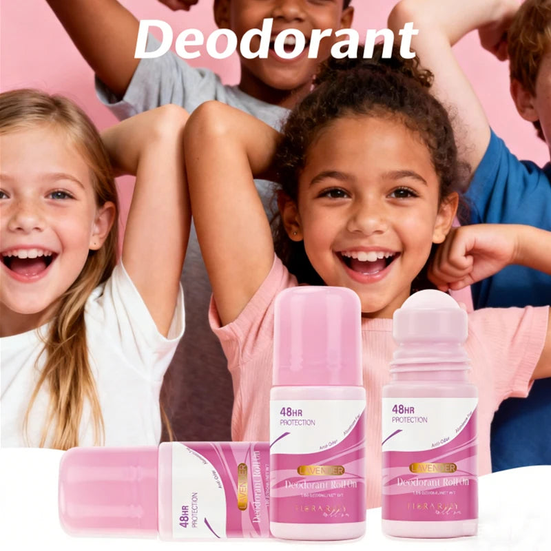 5 Scents Roll Deodorant 48H Antiperspirant Roller Underarm Odor Qme