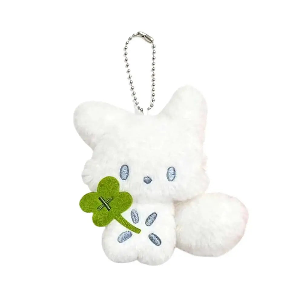 Fox Plush Doll Keychain Cute Animal Pendant Nose Bag Hanger Couple Qme B