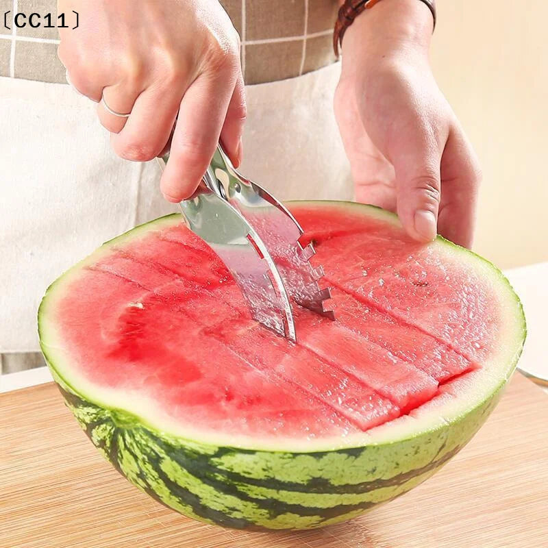 Stainless Steel Windmill Watermelon Cutter Artifact Salad Fruit Qme