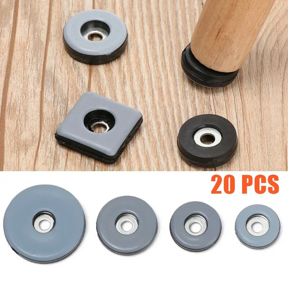 20pcs/set Furniture Feet Sliders With Screws Furniture Glides Sliding Block Table Chair Leg Mat Carpet Hardwood Floor Protector Qme